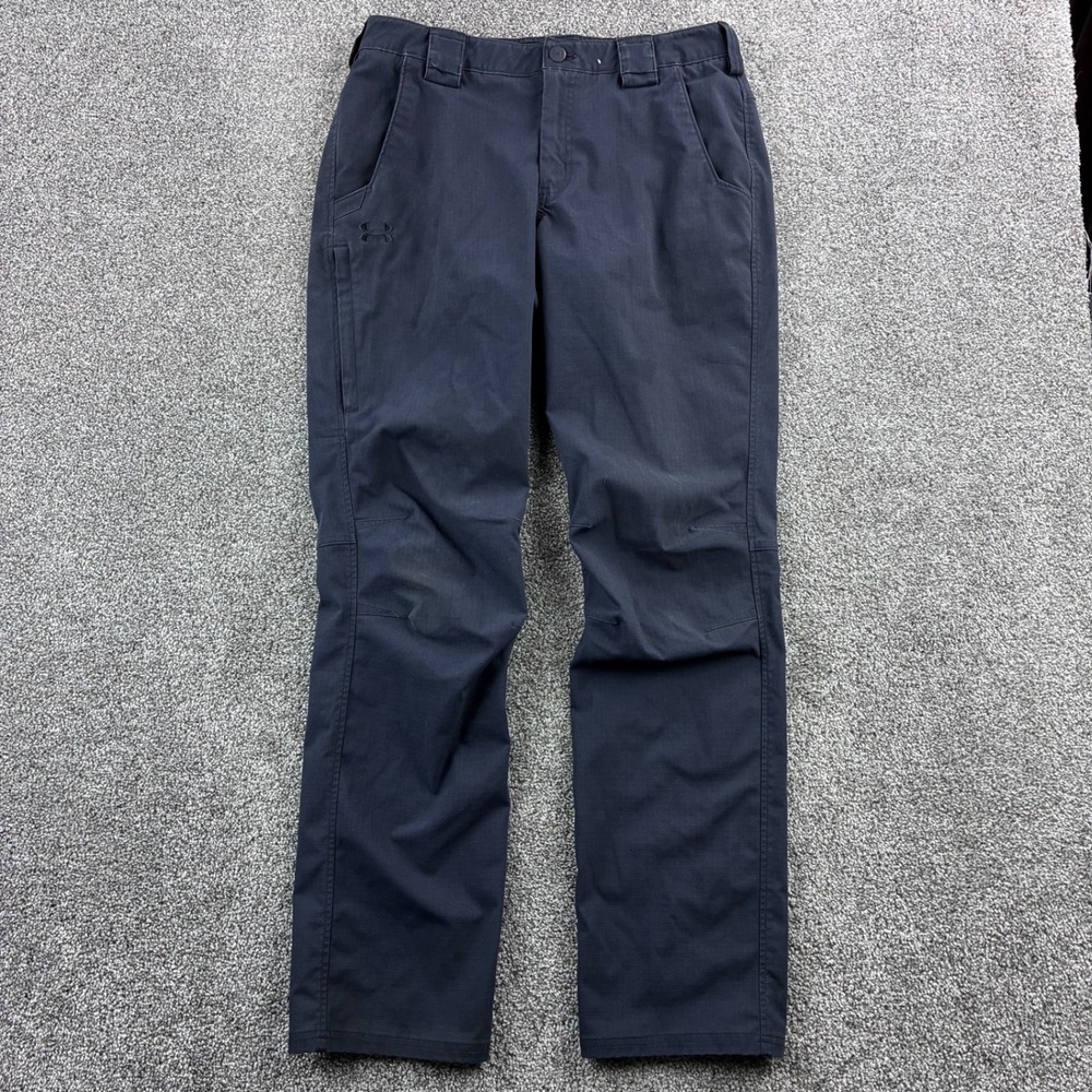 Under Armour Tactical Elite Pants Mens 34x34 Blue Ripstop Cargo Patrol 1386716